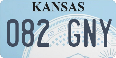 KS license plate 082GNY