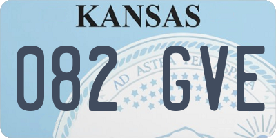 KS license plate 082GVE