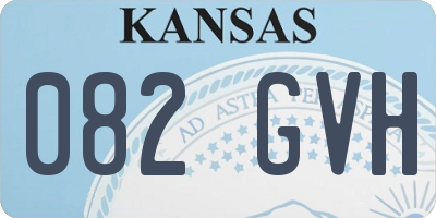 KS license plate 082GVH