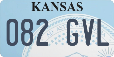 KS license plate 082GVL