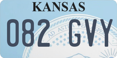 KS license plate 082GVY