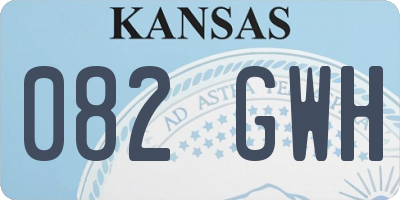KS license plate 082GWH