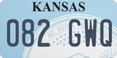 KS license plate 082GWQ