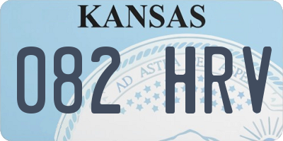 KS license plate 082HRV