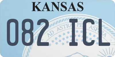 KS license plate 082ICL