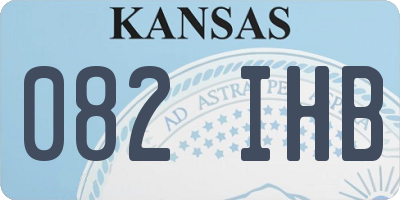 KS license plate 082IHB