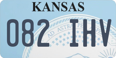 KS license plate 082IHV