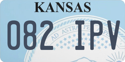 KS license plate 082IPV