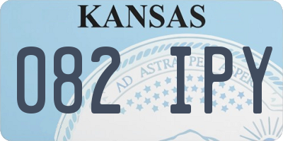KS license plate 082IPY
