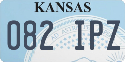 KS license plate 082IPZ