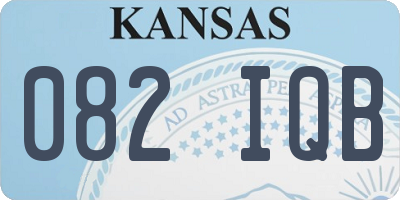 KS license plate 082IQB