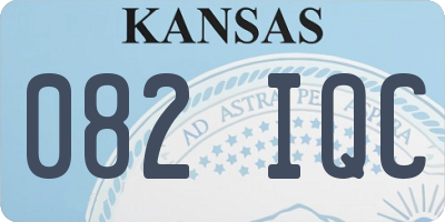 KS license plate 082IQC