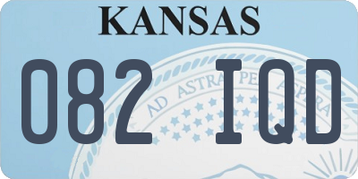KS license plate 082IQD
