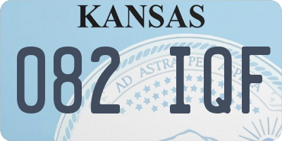 KS license plate 082IQF
