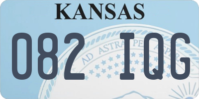 KS license plate 082IQG