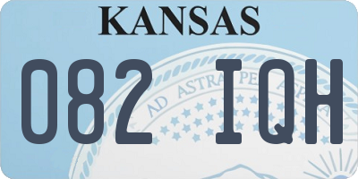 KS license plate 082IQH