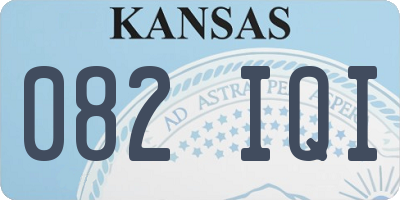 KS license plate 082IQI