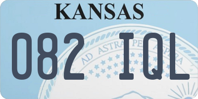 KS license plate 082IQL