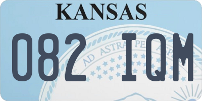 KS license plate 082IQM