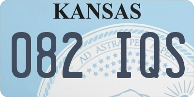 KS license plate 082IQS
