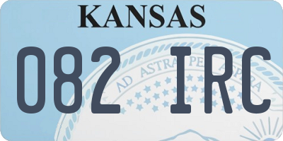 KS license plate 082IRC