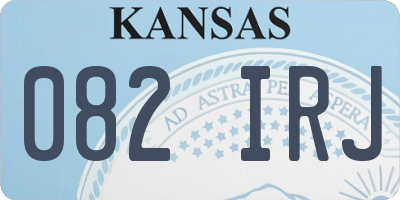 KS license plate 082IRJ