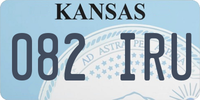 KS license plate 082IRU