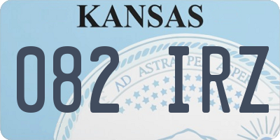 KS license plate 082IRZ