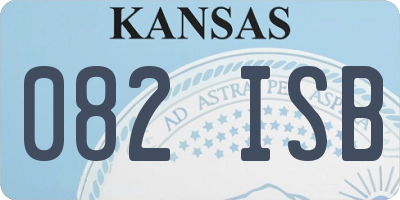 KS license plate 082ISB