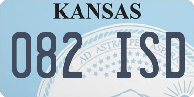 KS license plate 082ISD