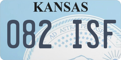KS license plate 082ISF