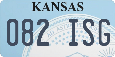 KS license plate 082ISG