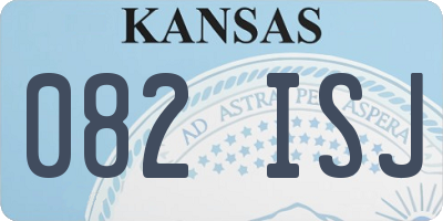 KS license plate 082ISJ