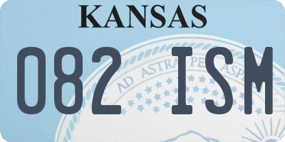 KS license plate 082ISM