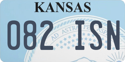 KS license plate 082ISN