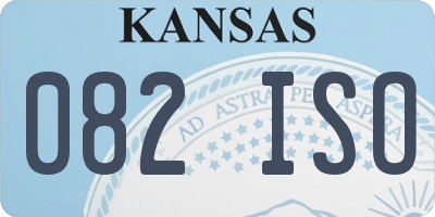 KS license plate 082ISO