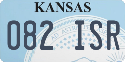 KS license plate 082ISR