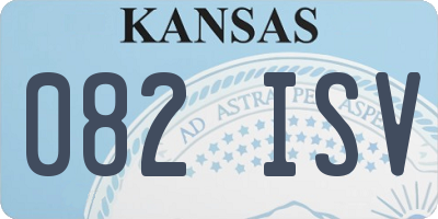 KS license plate 082ISV