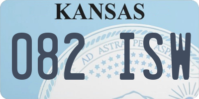 KS license plate 082ISW