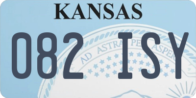 KS license plate 082ISY