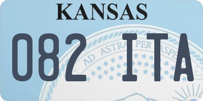 KS license plate 082ITA