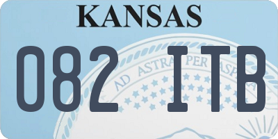KS license plate 082ITB