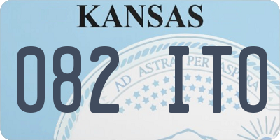 KS license plate 082ITO