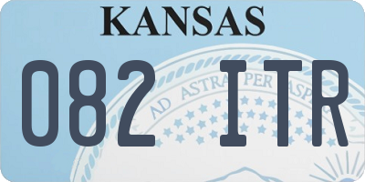 KS license plate 082ITR