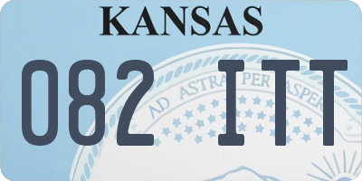 KS license plate 082ITT