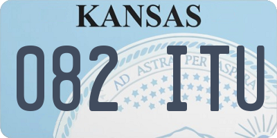 KS license plate 082ITU