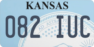 KS license plate 082IUC