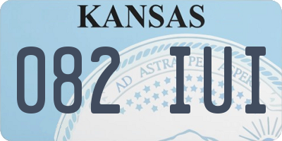 KS license plate 082IUI