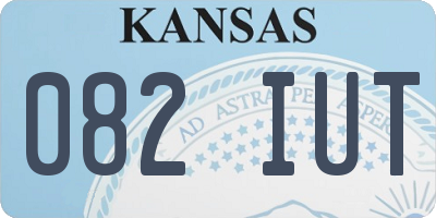 KS license plate 082IUT