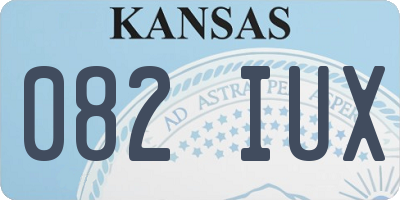 KS license plate 082IUX